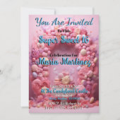 Candyland Super Sweet 16 uitnodigingen (Voorkant)