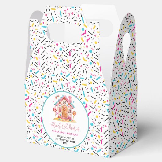 Candyland Sweet Celebration Kids Verjaardagsfeest Bedankdoosjes (Geopend)