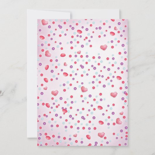 Candyland Sweet verjaardagsfeestje uitnodiging (Achterkant)