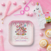 Candyland Sweet Viering Verjaardagsfeest Papieren Bordje (Feest)