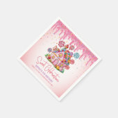 Candyland Sweet Viering Verjaardagsfeest Servet (Hoek)