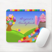 Candyland Sweets Candy Cupcake Trail Muismat (Met muis)