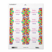 Candyland Thema Sweet 16 Custom Favor Label (Full Sheet)