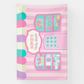 Candyland Verjaardagsdecoraties Snoep Shop Spandoek (Verticaal)