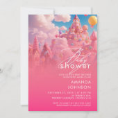 Candyland World Babyshower Uitnodiging (Voorkant)