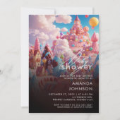 Candyland World Babyshower Uitnodiging (Voorkant)