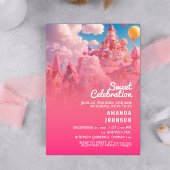 Candyland World Babyshower Uitnodiging
