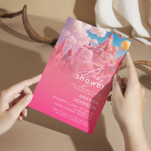 Candyland World Babyshower Uitnodiging