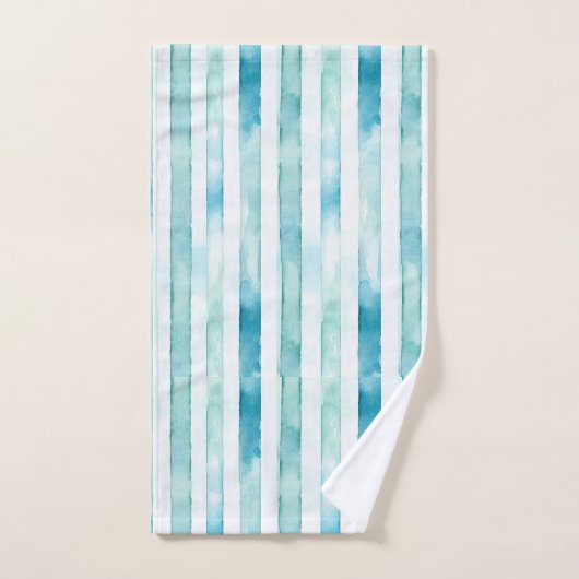 Candystripe blauw, groen & roze. Wees anders! Bad Handdoek (Handdoek)