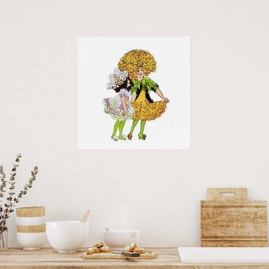 Candytuft en Marigold Poster (Keuken)