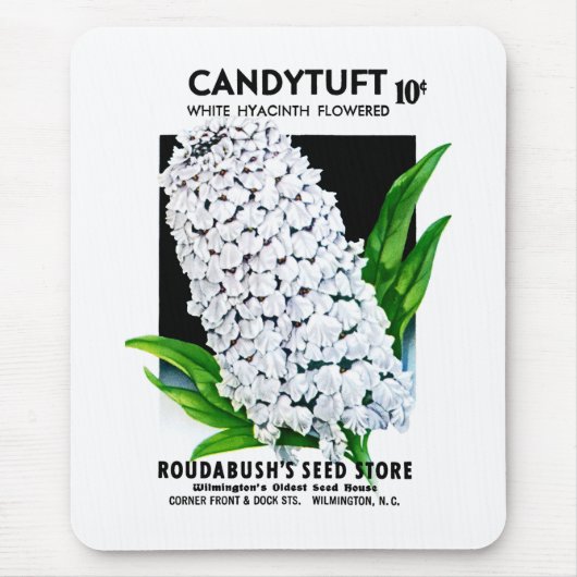 CandyTuft Seed Packet Label Muismat (Voorkant)