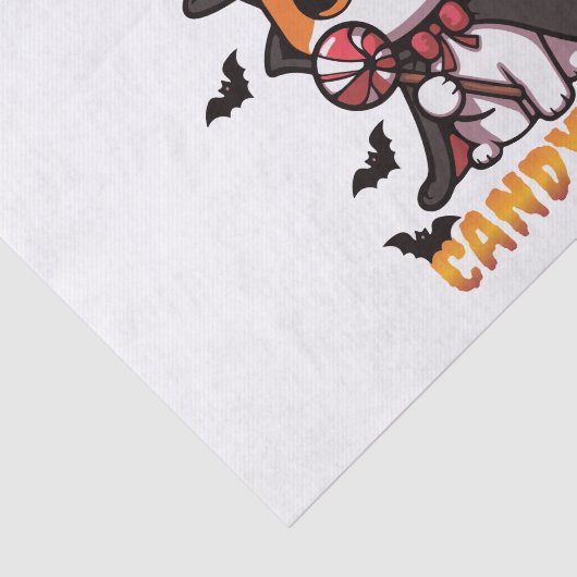 Candyween - Kattenheks Halloween Tissuepapier (Detail)