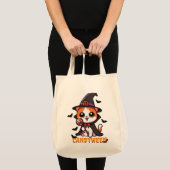 Candyween - Kattenheks Halloween Tote Bag (Voorkant (product))
