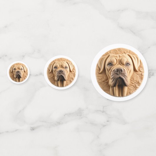 Cane Corso 3D geïnspireerd Confetti (Achterkanten)