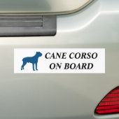 Cane Corso aan boord! Bumpersticker (Op auto)