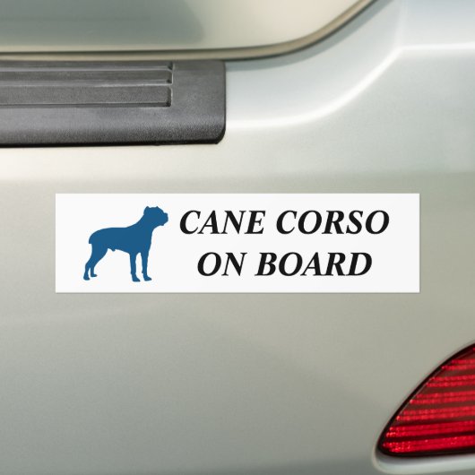 Cane Corso aan boord! Bumpersticker (Op auto)