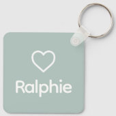 Cane Corso Aangepaste Naam Regenboog Hond Memorial Sleutelhanger (Achterkant)