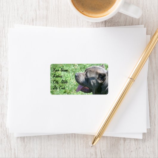 Cane Corso Adresetiketten Etiket (Insitu)