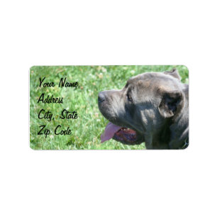 Cane Corso Adresetiketten Etiket