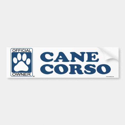 Cane Corso Blue Bumpersticker (Voorkant)