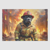 Cane Corso - Brandweerman - Decoupage - Tissuepapier (Voorkant)