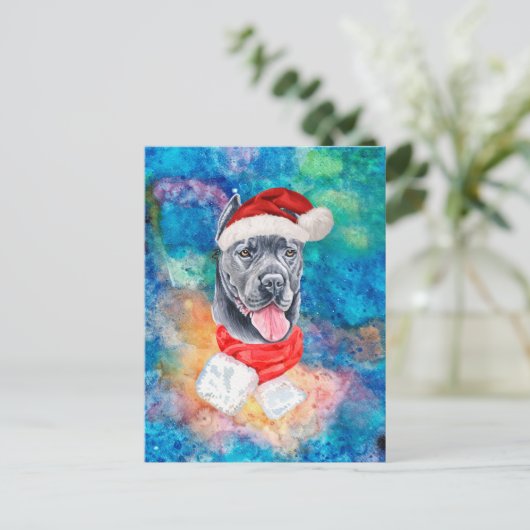Cane Corso Breed Dog Kerstmis Feestdagenkaart (Staand voorkant)