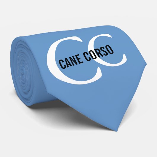 Cane Corso Breed Monogram Stropdas (Opgerold)