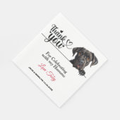Cane Corso bruiloft dank u Servet (Hoek)