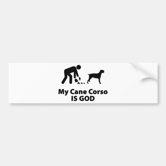 Cane Corso Bumpersticker (Voorkant)