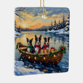 Cane Corso Christmas Boat Holiday Keramisch Ornament (Rechts)