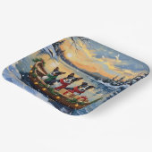 Cane Corso Christmas Boat Holiday Papieren Bordje (Gebogen)