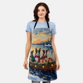 Cane Corso Christmas Boat Holiday Schort (Gedragen)