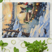 Cane Corso Christmas Boat Holiday Theedoek (Gevouwen)