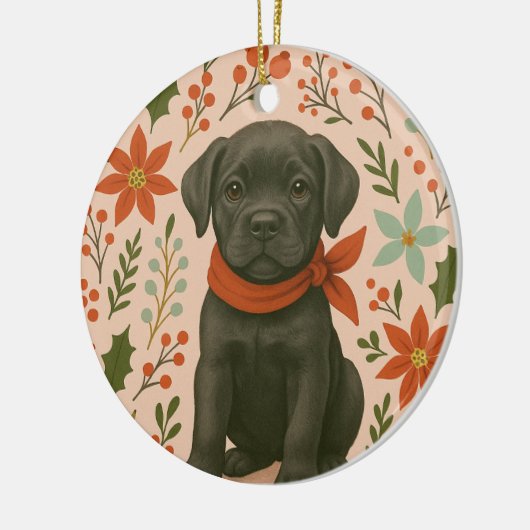 Cane Corso Christmas Keramisch Ornament (Links)