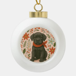 Cane Corso Christmas Keramische Bal Ornament