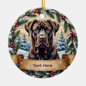 Cane Corso Christmas Ornament (Voorkant)