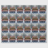 Cane Corso Christmas Red Truck Holiday Cadeaupapier (Vlak)