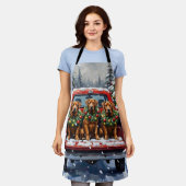 Cane Corso Christmas Red Truck Holiday Schort (Gedragen)