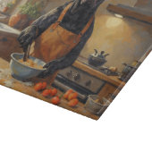 Cane Corso Cooking in Kitchen Snijplank (Hoek)