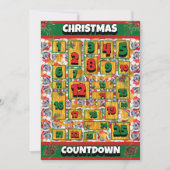 Cane Corso Countdown Kerst Adventkalender Feestdagenkaart (Voorkant)