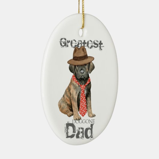 Cane Corso Dad Ceramic Ornament (Rechts)