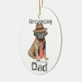 Cane Corso Dad Ceramic Ornament (Links)