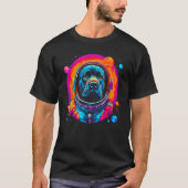 Cane Corso Dog Astronaut in Space T-shirt (Voorkant)