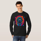 Cane Corso Dog Astronaut in Space T-shirt (Voorkant volledig)