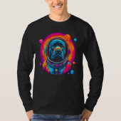 Cane Corso Dog Astronaut in Space T-shirt (Voorkant)
