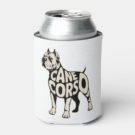 Cane Corso Dog Bold Typography Art Blikjeskoeler (Blikje Voorkant)