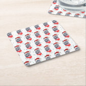 Cane Corso Dog Breed Christmas Stars Kartonnen Onderzetters (Schuin)