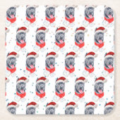 Cane Corso Dog Breed Christmas Stars Kartonnen Onderzetters (Voorkant)