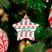 Cane Corso Dog Breed Christmas Stars Keramisch Ornament