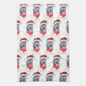 Cane Corso Dog Breed Christmas Stars Theedoek (Verticaal)